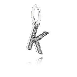 K Dangle Pandora Charm